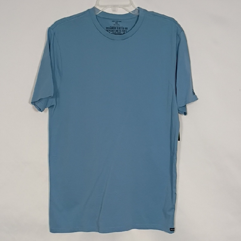 NWT Volcom Light Blue Short Sleeve Tee Organic Cotton Mens Size Medium